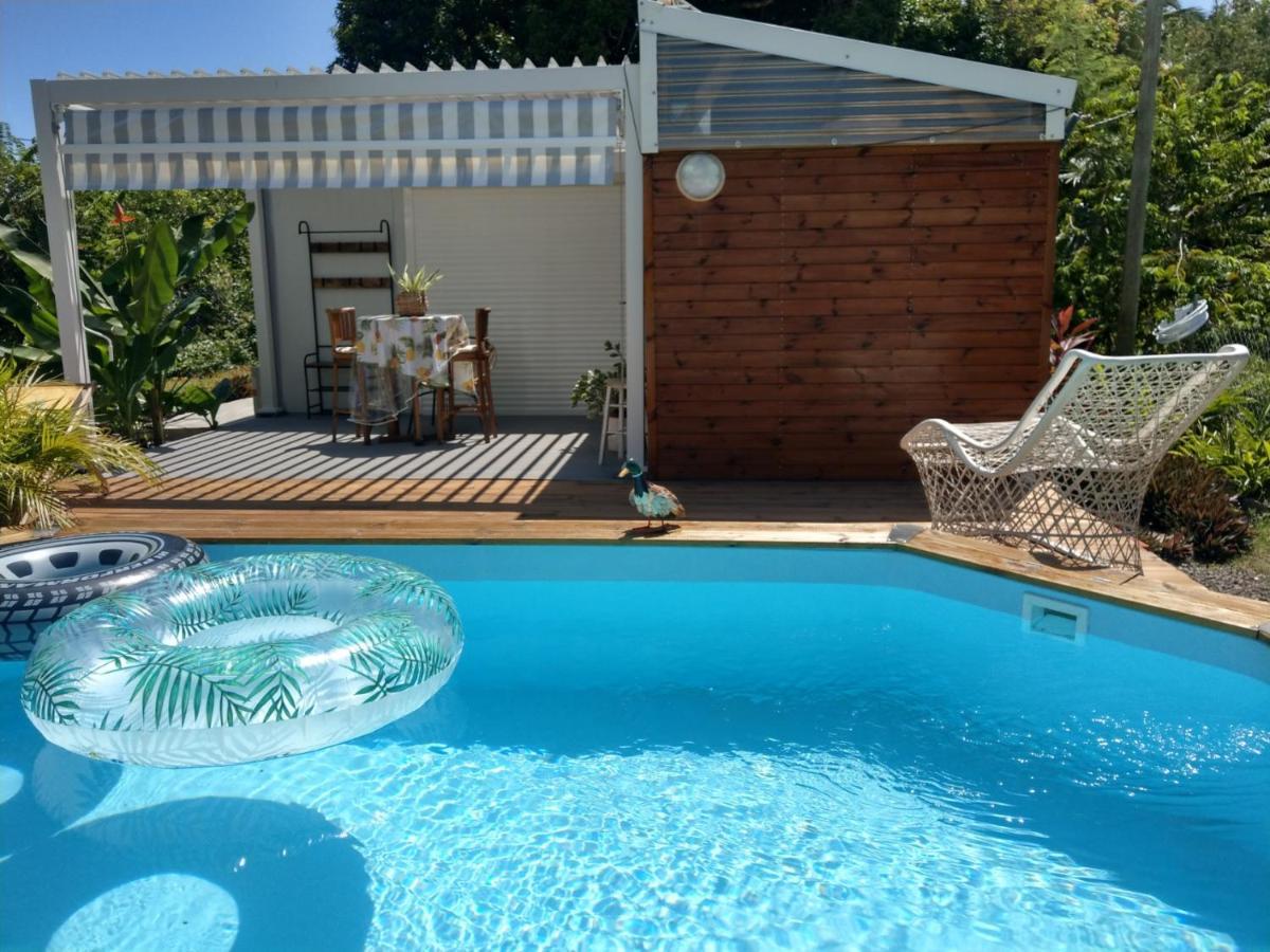 S'Cale Tropikal - Gite Cosy Avec Piscine Privee Petit-Canal Kültér fotó