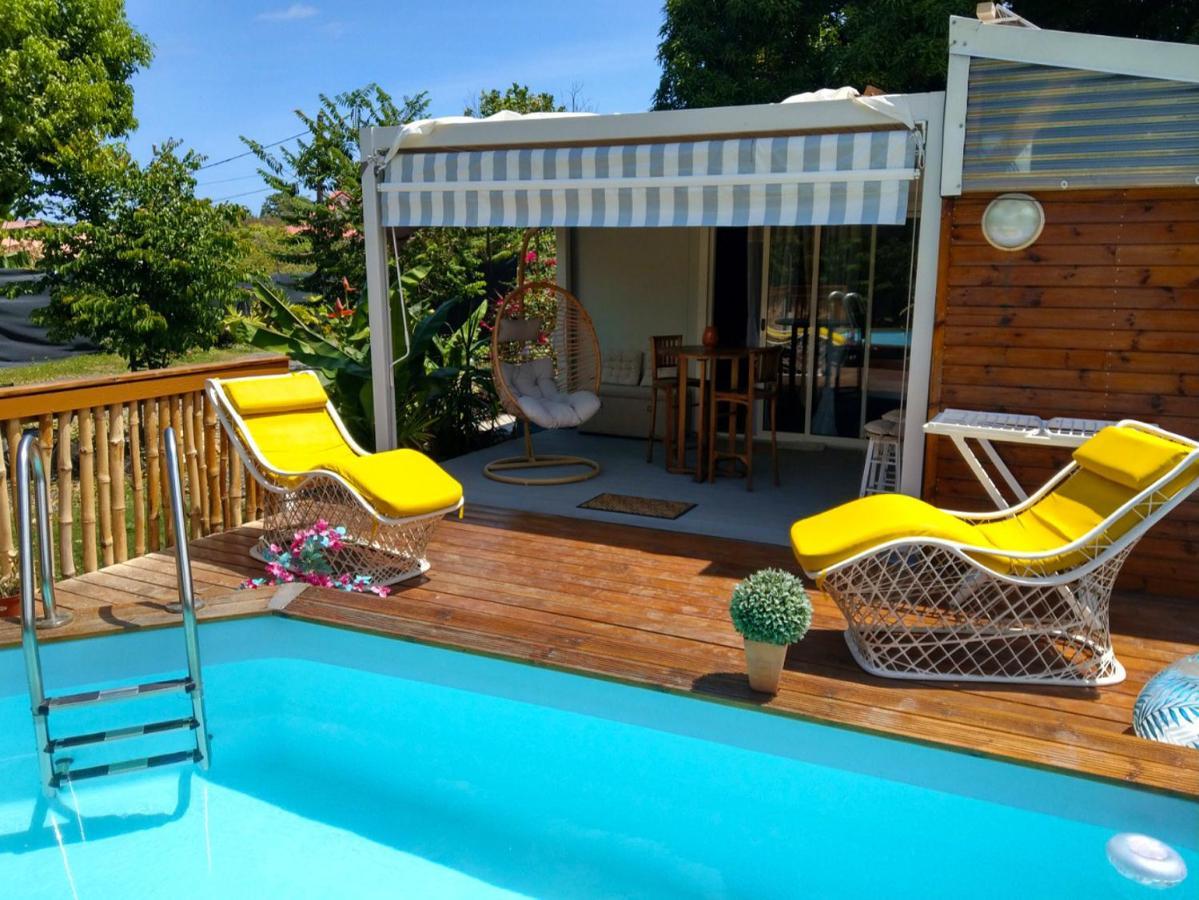 S'Cale Tropikal - Gite Cosy Avec Piscine Privee Petit-Canal Kültér fotó
